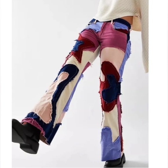 Brand NWOT Free People funky supernova patched soft corduroy size 30 - Picture 1 of 9